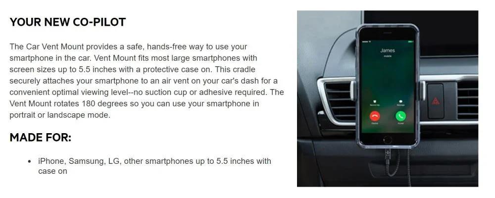 Belkin Smartphone Holder Car Air Vent F7U017BT - LX2001 - Homewares, Outdoor, Phone Accessories, Cases, Speakers, Headphones + More -