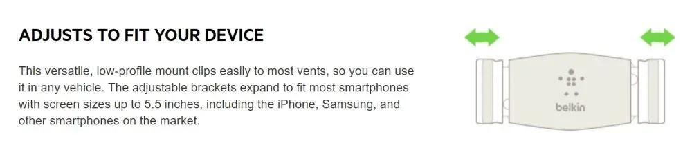 Belkin Smartphone Holder Car Air Vent F7U017BT - LX2001 - Homewares, Outdoor, Phone Accessories, Cases, Speakers, Headphones + More -