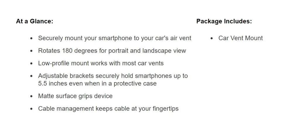 Belkin Smartphone Holder Car Air Vent F7U017BT - LX2001 - Homewares, Outdoor, Phone Accessories, Cases, Speakers, Headphones + More -