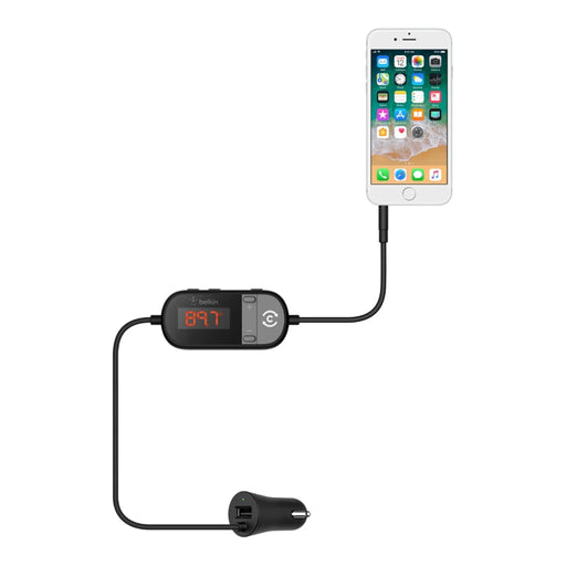 Belkin TuneCast In-Car 3.5mm to FM Transmitter F8Z880AU 745883756551 - LX2001 - Homewares, Outdoor, Phone Accessories, Cases, Speakers, Headphones + More -