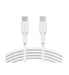 Belkin USB-C Data Transfer Cable to USB-C Cable - White CAB003BT1MWH 745883788248 - LX2001 - Homewares, Outdoor, Phone Accessories, Cases, Speakers, Headphones + More -