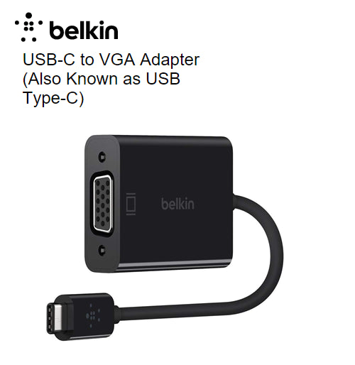 Belkin USB-C to VGA Adapter F2CU037BTBLK
