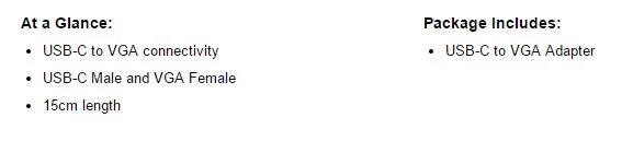 Belkin USB-C to VGA Adapter F2CU037BTBLK - LX2001 - Homewares, Outdoor, Phone Accessories, Cases, Speakers, Headphones + More -