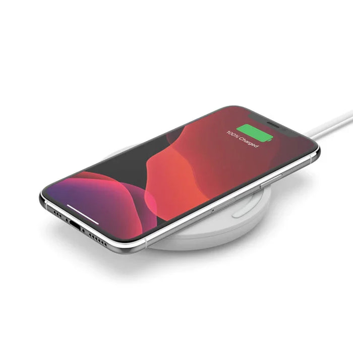 Belkin Wireless Charging Pad 10W - White WIA001BTWH 745883796205 - LX2001 - Homewares, Outdoor, Phone Accessories, Cases, Speakers, Headphones + More -