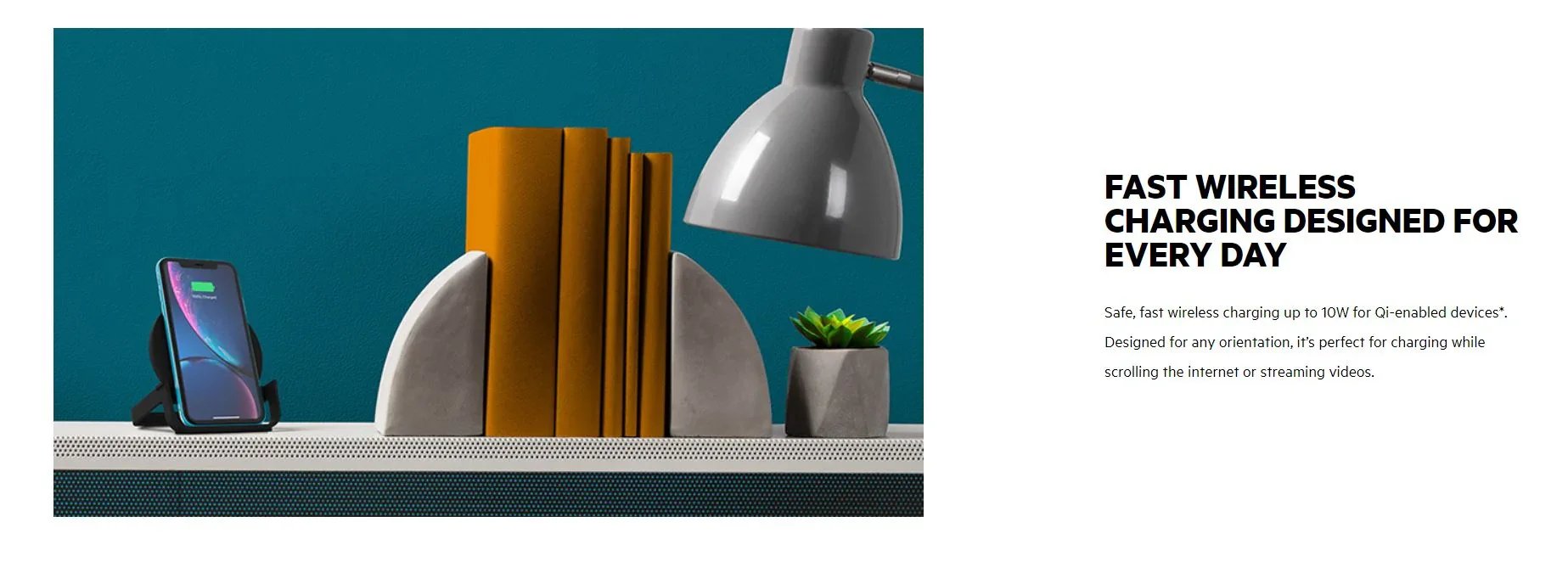 Belkin Wireless Charging Stand 10W - White - LX2001 - Homewares, Outdoor, Phone Accessories, Cases, Speakers, Headphones + More -