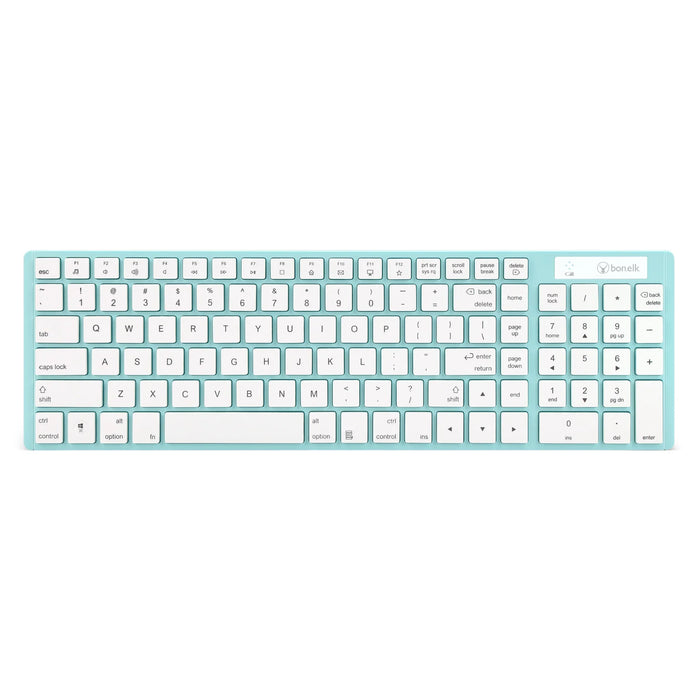 Bonelk KM-322 Slim Wireless Keyboard and Mouse Combo - Teal ELK-61006-R 9352850003726 - LX2001 - Homewares, Outdoor, Phone Accessories, Cases, Speakers, Headphones + More -