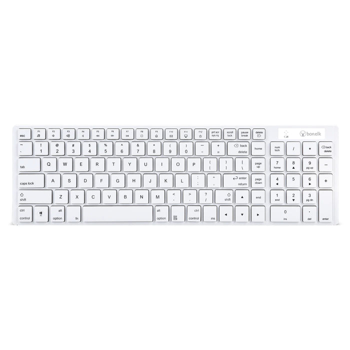 Bonelk KM-322 Slim Wireless Keyboard and Mouse Combo - White ELK-61005-R 9352850003719 - LX2001 - Homewares, Outdoor, Phone Accessories, Cases, Speakers, Headphones + More -
