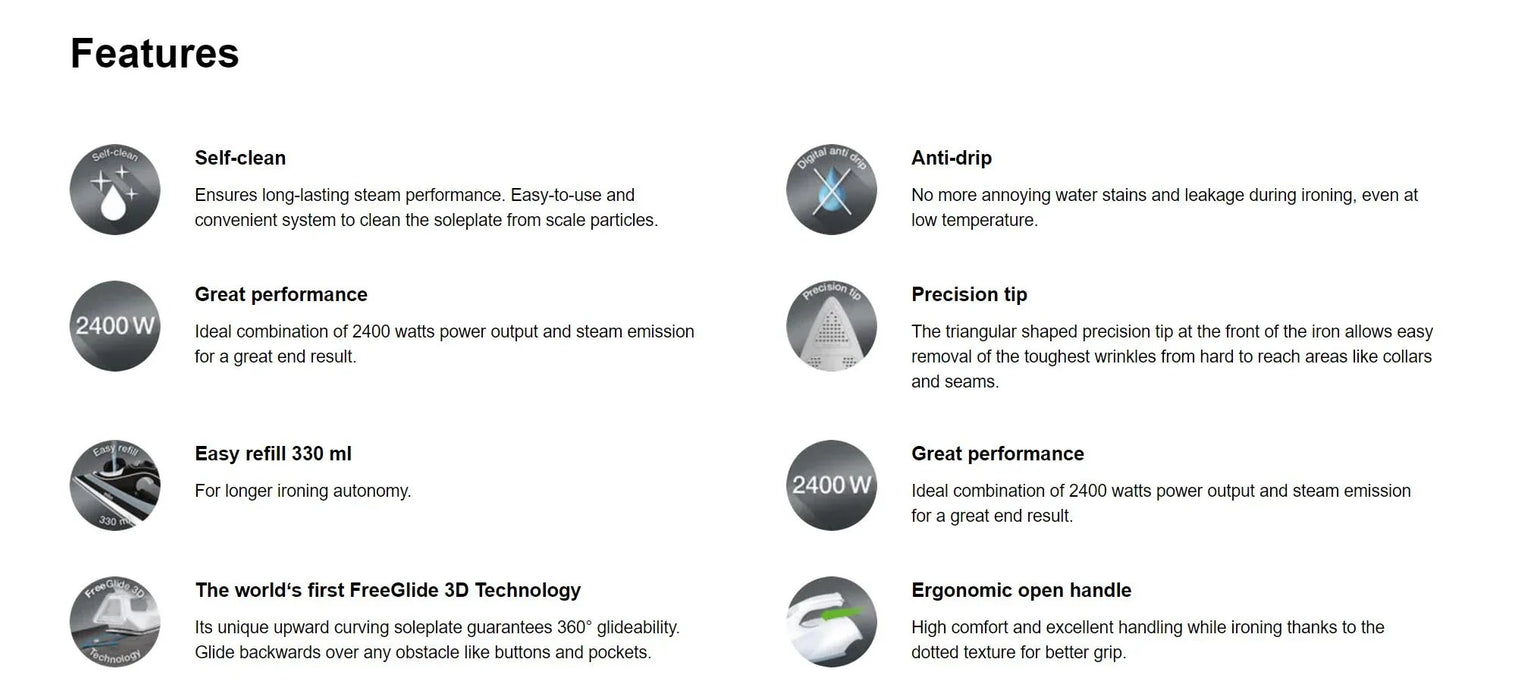 Braun TexStyle 5 Steam Iron SI5184BK - LX2001 - Homewares, Outdoor, Phone Accessories, Cases, Speakers, Headphones + More -