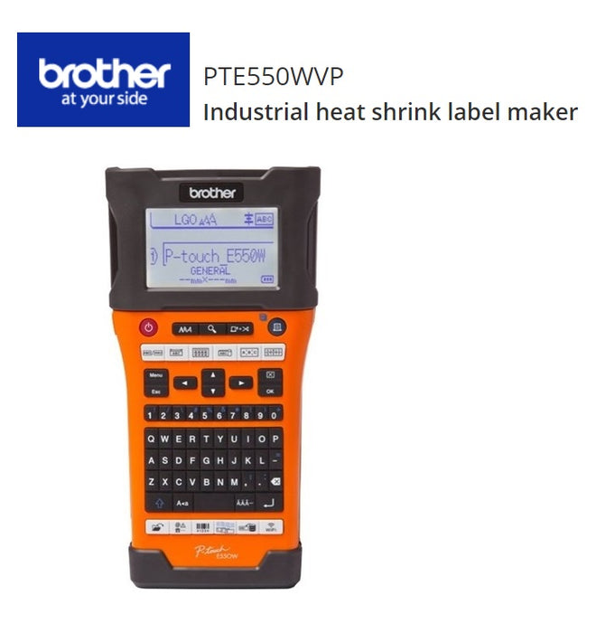 Brother P-Touch PT-E550WVP E550WVP Industrial Handheld Wireless Labeller Labeler