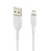 Belkin BOOST CHARGE Braided Lightning to USB-A Cable (1m / 3.3ft, White) - LX2001 - Homewares, Outdoor, Phone Accessories, Cases, Speakers, Headphones + More -
