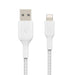 Belkin BOOST CHARGE Braided Lightning to USB-A Cable (1m / 3.3ft, White) - LX2001 - Homewares, Outdoor, Phone Accessories, Cases, Speakers, Headphones + More -
