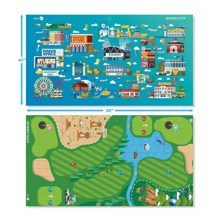 Sphero Code Mat "City & Golf" 2-sided with activity cards [ship with CMACARD02] - LX2001 - Homewares, Outdoor, Phone Accessories, Cases, Speakers, Headphones + More -