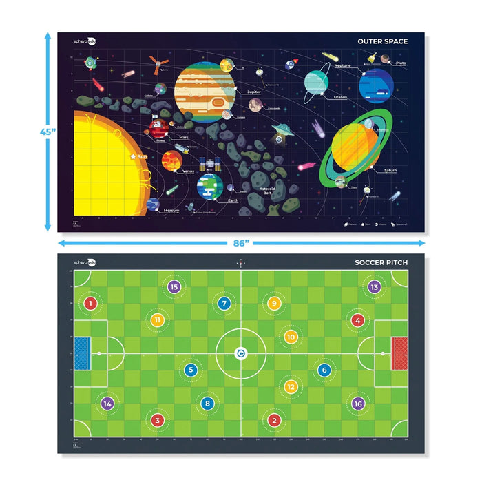 Sphero Code Mat "Space & Soccer" 2-sided - LX2001 - Homewares, Outdoor, Phone Accessories, Cases, Speakers, Headphones + More -