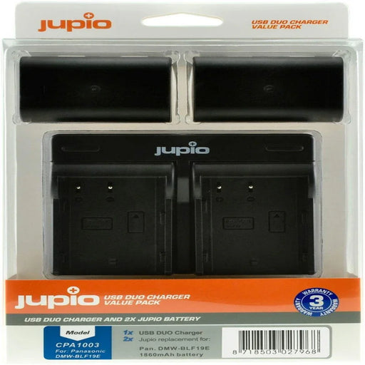 Jupio KIT 2X DMW-BLF19E 1860MAH Panasonic + USB DUAL CHARGER - LX2001 - Homewares, Outdoor, Phone Accessories, Cases, Speakers, Headphones + More -