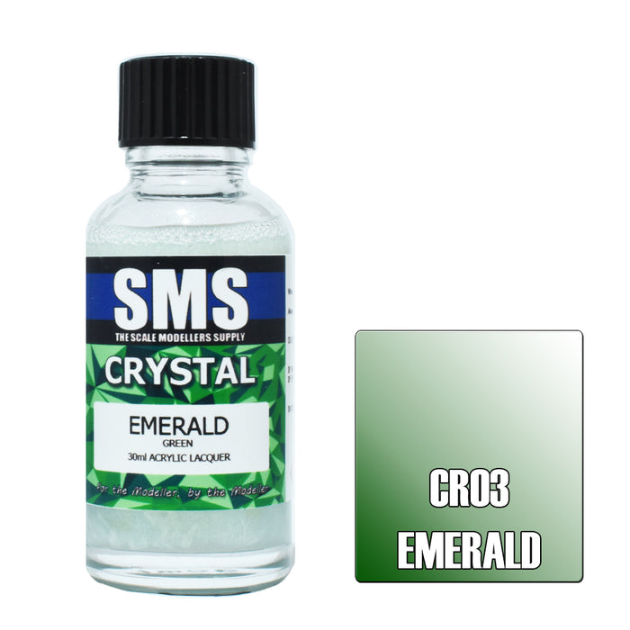 Air Brush paint 30ML crystal EMERALD ACRYLIC lacquer SCALE MODELLERS SUPPLY