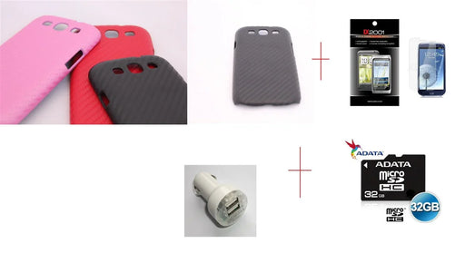 Samsung Galaxy S3 i9300 Carbon Case 32GB Charger - LX2001 - Homewares, Outdoor, Phone Accessories, Cases, Speakers, Headphones + More -