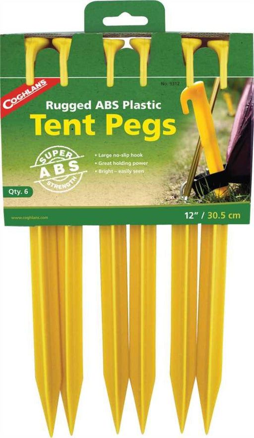 Coghlans 12" (30.5cm) ABS Tent Pegs - 6 Pack 9312 COG9312 - LX2001 - Homewares, Outdoor, Phone Accessories, Cases, Speakers, Headphones + More -