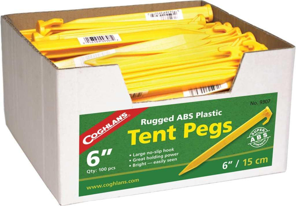 Coghlans 6" ABS Tent Pegs - 100 Pack 9307 COG9307 - LX2001 - Homewares, Outdoor, Phone Accessories, Cases, Speakers, Headphones + More -