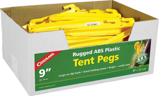 Coghlans 9" (23CM) ABS Tent Pegs - 100 Pack 9310 COG9310 - LX2001 - Homewares, Outdoor, Phone Accessories, Cases, Speakers, Headphones + More -