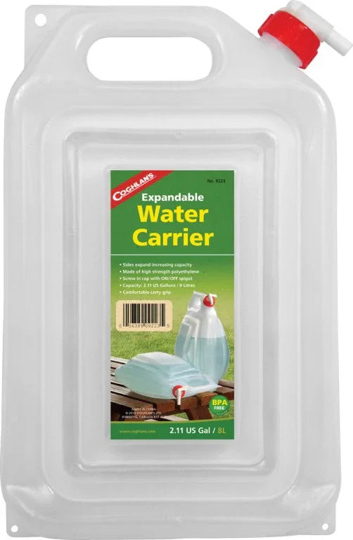 Coghlans Expandable Water Carrier / Water Bottle COG9223 - LX2001 - Homewares, Outdoor, Phone Accessories, Cases, Speakers, Headphones + More -