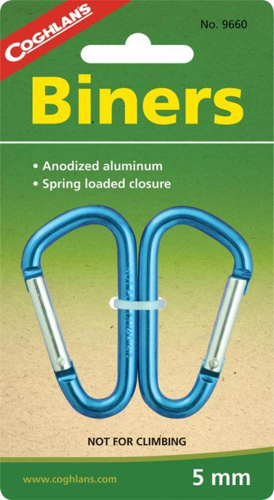 Coghlans Mini-Biners (5mm) (2 Pack) COG9660 - LX2001 - Homewares, Outdoor, Phone Accessories, Cases, Speakers, Headphones + More -