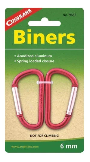 Coghlans Mini-Biners (6mm) (2 Pack) COG9665 - LX2001 - Homewares, Outdoor, Phone Accessories, Cases, Speakers, Headphones + More -