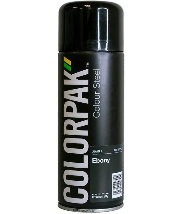Colorpak Coloursteel Aerosol Spraypaint Can - Ebony CPS515-COLOURSTEEL