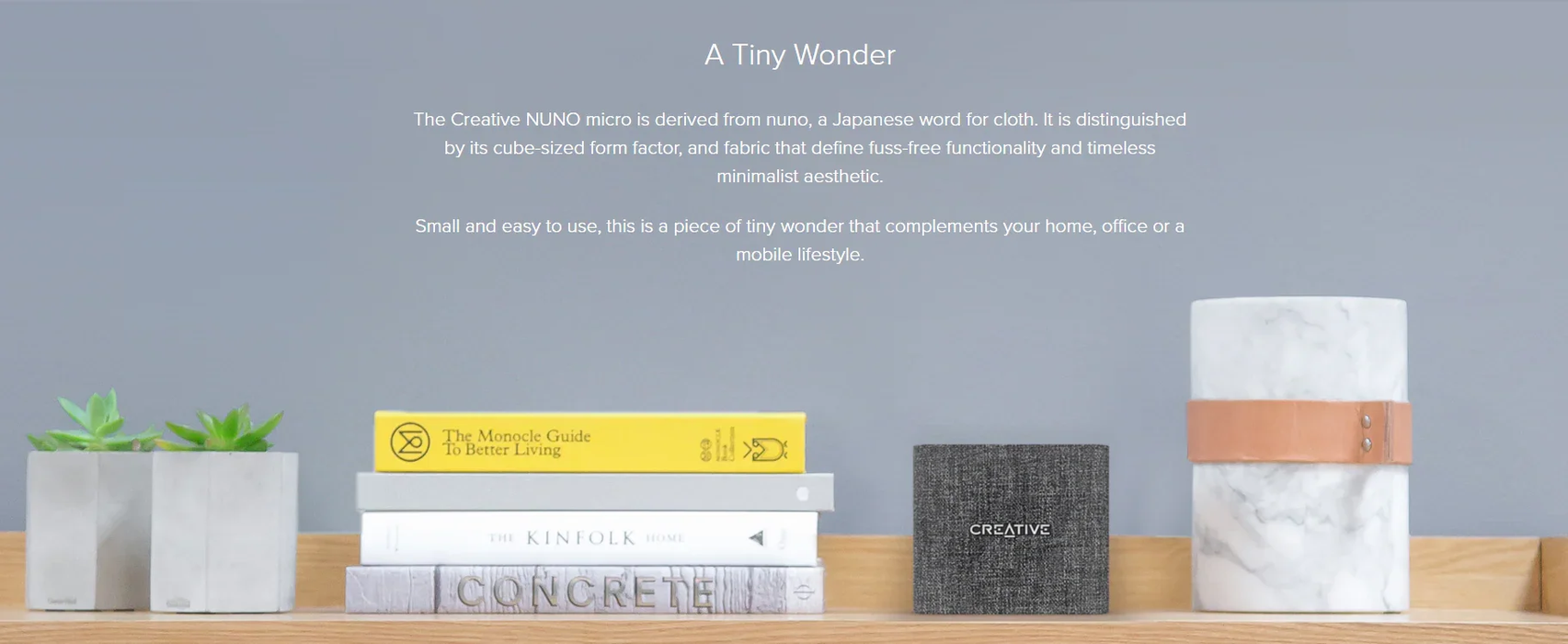 Creative Nuno Micro Designer Cloth Bluetooth Speaker - Black 054651190917 - LX2001 - Homewares, Outdoor, Phone Accessories, Cases, Speakers, Headphones + More -