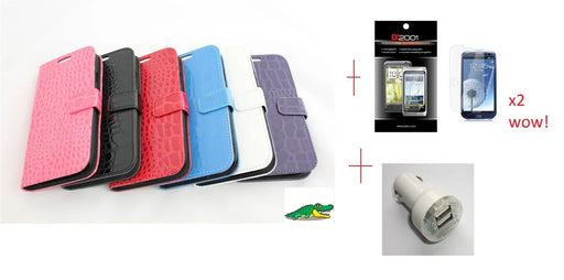 Samsung Galaxy S3 Crocodile Case DUAL Car Charger - LX2001 - Homewares, Outdoor, Phone Accessories, Cases, Speakers, Headphones + More -