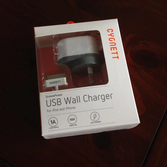 Cygnett Wall Charger + Lightning USB PC Cable - LX2001 - Homewares, Outdoor, Phone Accessories, Cases, Speakers, Headphones + More -