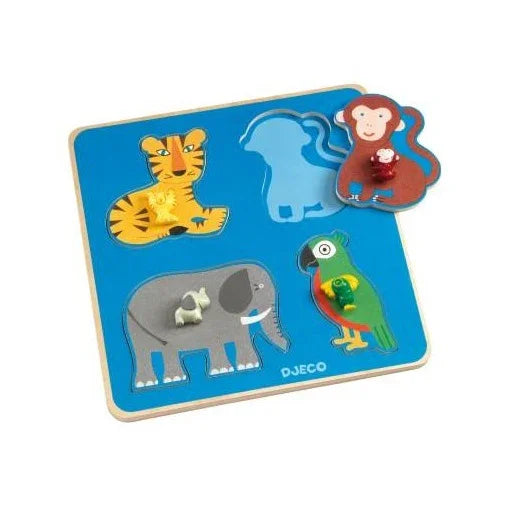 Family Jungle Wooden Wood Puzzle - LX2001 - Homewares, Outdoor, Phone Accessories, Cases, Speakers, Headphones + More -