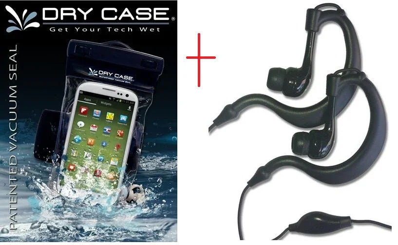 DryCASE Waterproof Case + Headphones - LX2001 - Homewares, Outdoor, Phone Accessories, Cases, Speakers, Headphones + More -