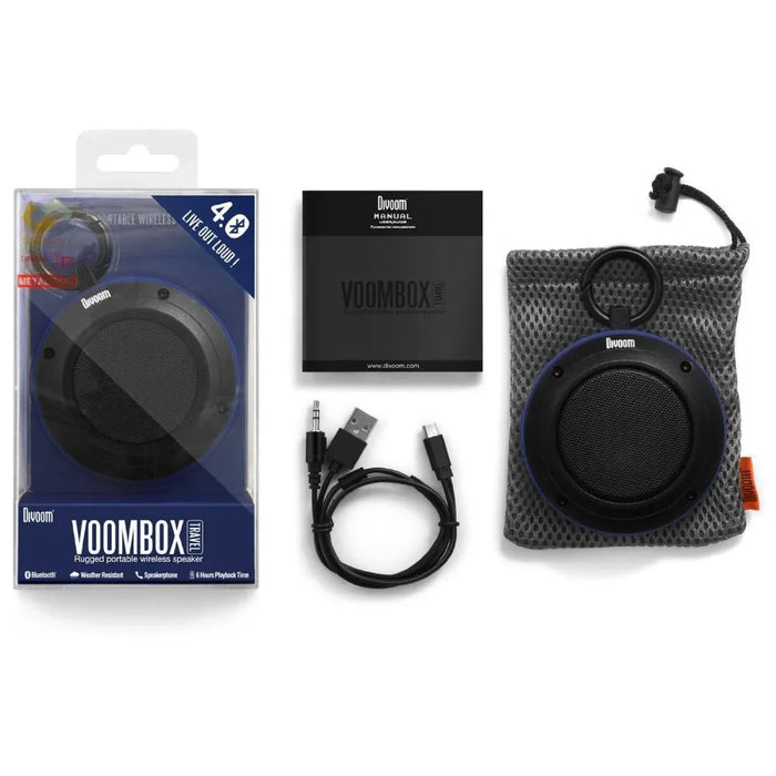 Divoom Voombox Travel Bluetooth Speaker - LX2001 - Homewares, Outdoor, Phone Accessories, Cases, Speakers, Headphones + More -
