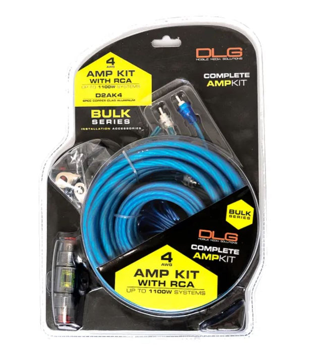 DLG D2AK4 4 Gauge Amplifier Wiring Kit