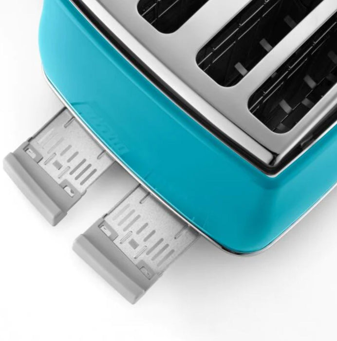 DeLonghi Icona Capitals 4 Slice Toaster - Azure Blue CTOC4003AZ