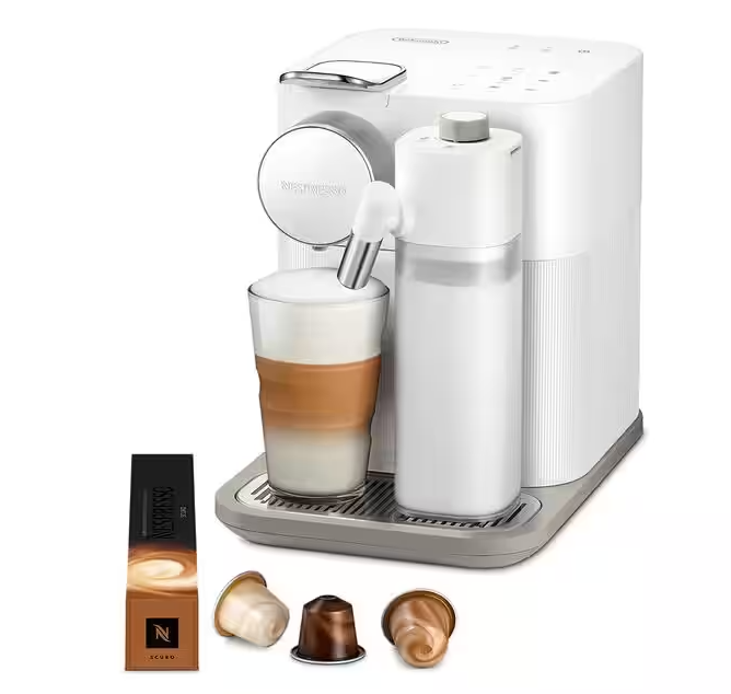 DeLonghi Nespresso Gran Lattissima Automatic Capsule Coffee Machine - White