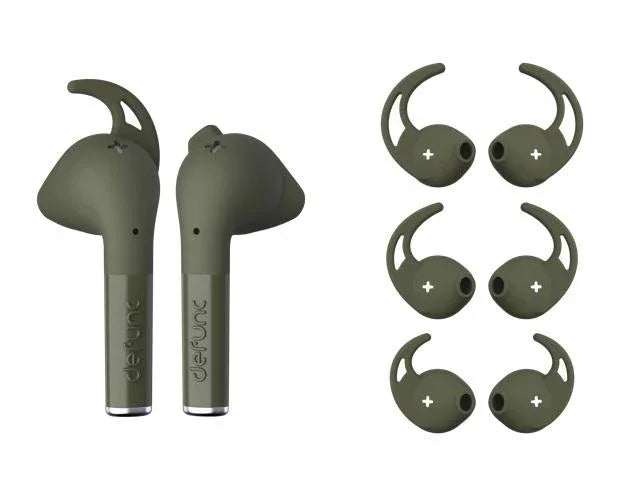 Defunc TRUE PLUS Wireless Earbuds Earphones - Dark Green D4226 7350080718511 - LX2001 - Homewares, Outdoor, Phone Accessories, Cases, Speakers, Headphones + More -