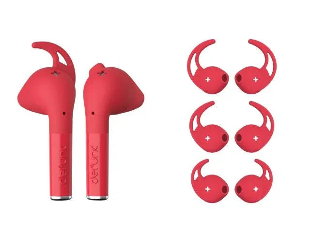 Defunc TRUE PLUS Wireless Earbuds Earphones - Red D4223 7350080718498 - LX2001 - Homewares, Outdoor, Phone Accessories, Cases, Speakers, Headphones + More -