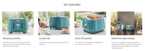 Delonghi Ballerina 4-Slice Toaster - Laguna Green - LX2001 - Homewares, Outdoor, Phone Accessories, Cases, Speakers, Headphones + More -