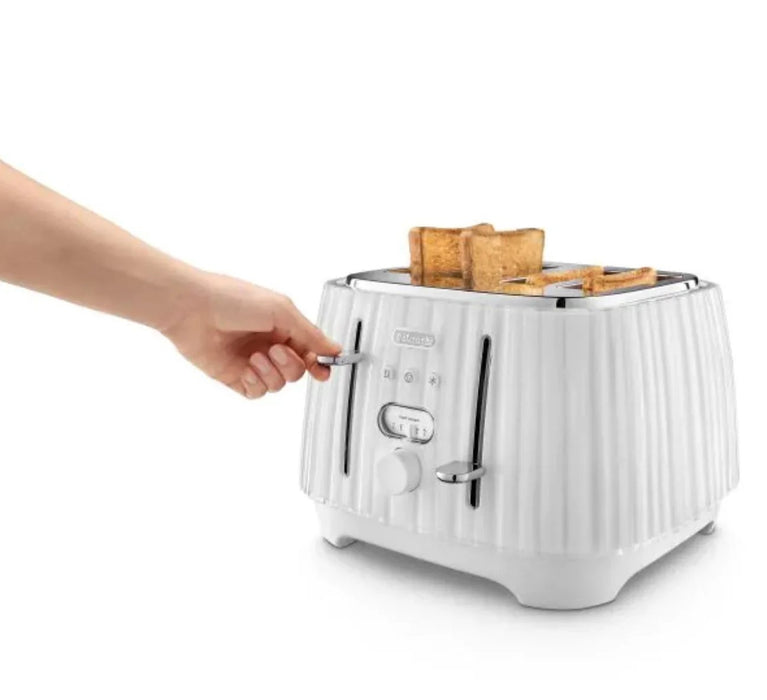 Delonghi Ballerina 4-Slice Toaster - Opaline White - LX2001 - Homewares, Outdoor, Phone Accessories, Cases, Speakers, Headphones + More -