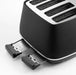 Delonghi Distinta Moments 4 Slice Toaster - Black - LX2001 - Homewares, Outdoor, Phone Accessories, Cases, Speakers, Headphones + More -