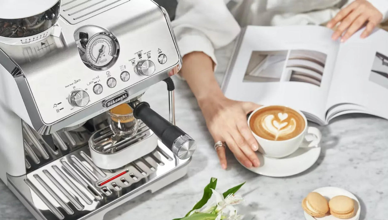 Delonghi La Specialista Arte Manual Pump Espresso Coffee Machine White - LX2001 - Homewares, Outdoor, Phone Accessories, Cases, Speakers, Headphones + More -