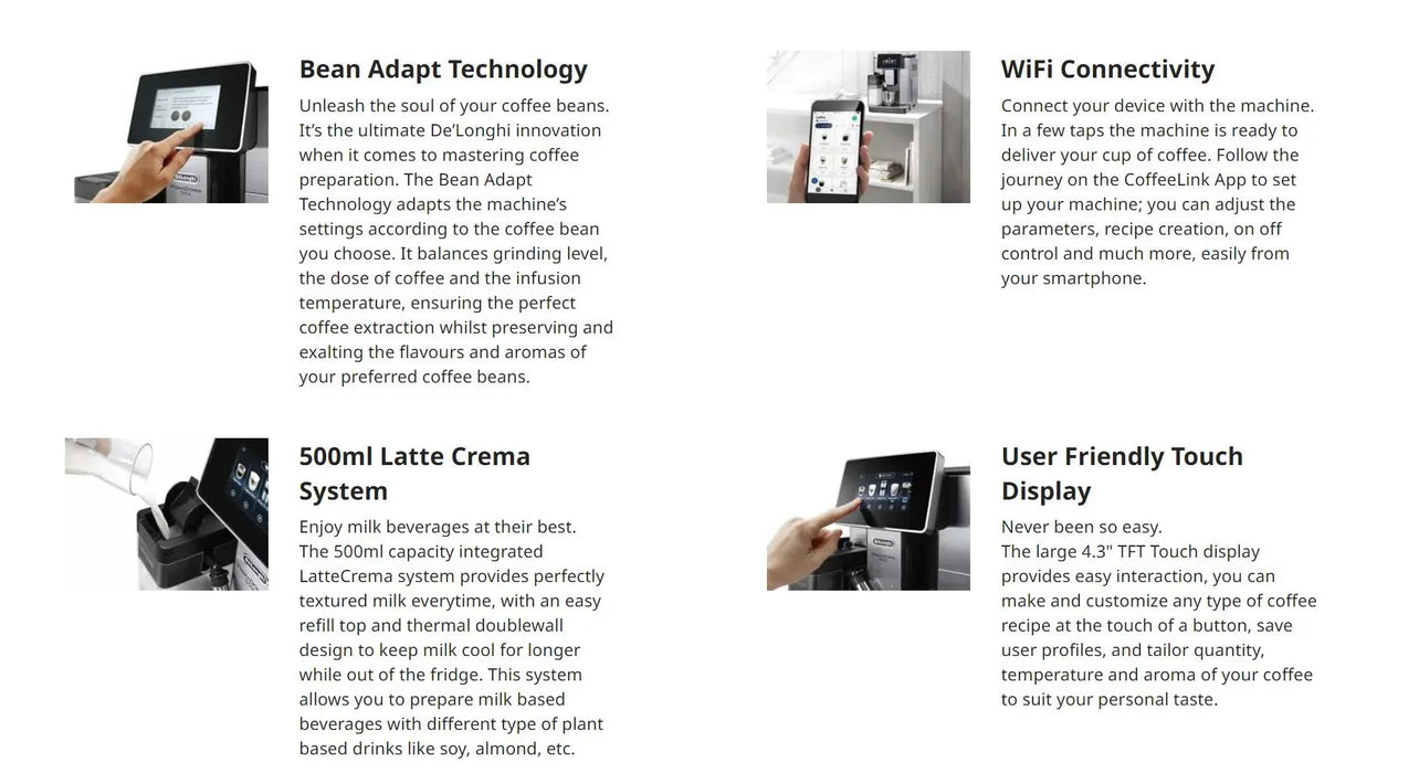 Delonghi Primadonna Soul Fully Automatic Coffee Machine ECAM61075MB 8004399012769 - LX2001 - Homewares, Outdoor, Phone Accessories, Cases, Speakers, Headphones + More -