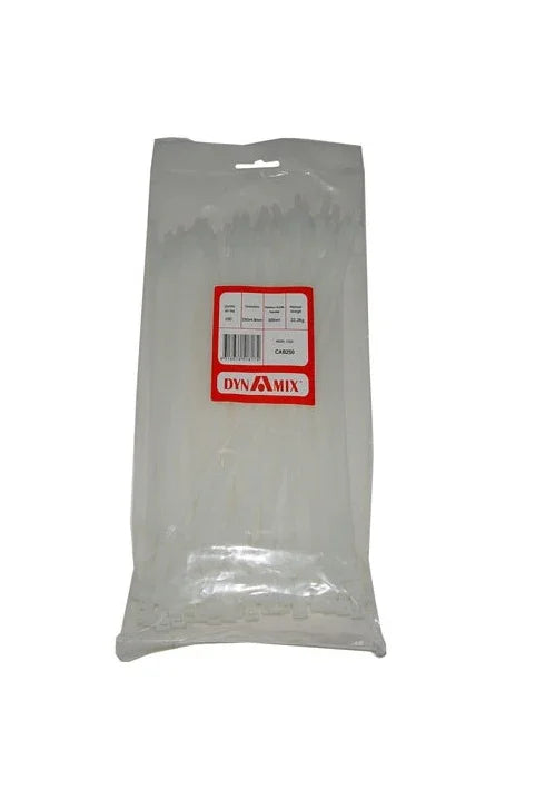 DYNAMIX 100 x 100pc Pack 250mm x 4.8mm Cable Ties CAB250 - LX2001 - Homewares, Outdoor, Phone Accessories, Cases, Speakers, Headphones + More -