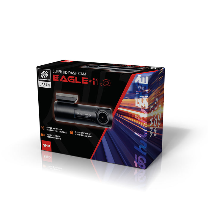 Autobacs Eagle I 1.0 Super Hd Dash Cam Wifi Dvr 32Gb