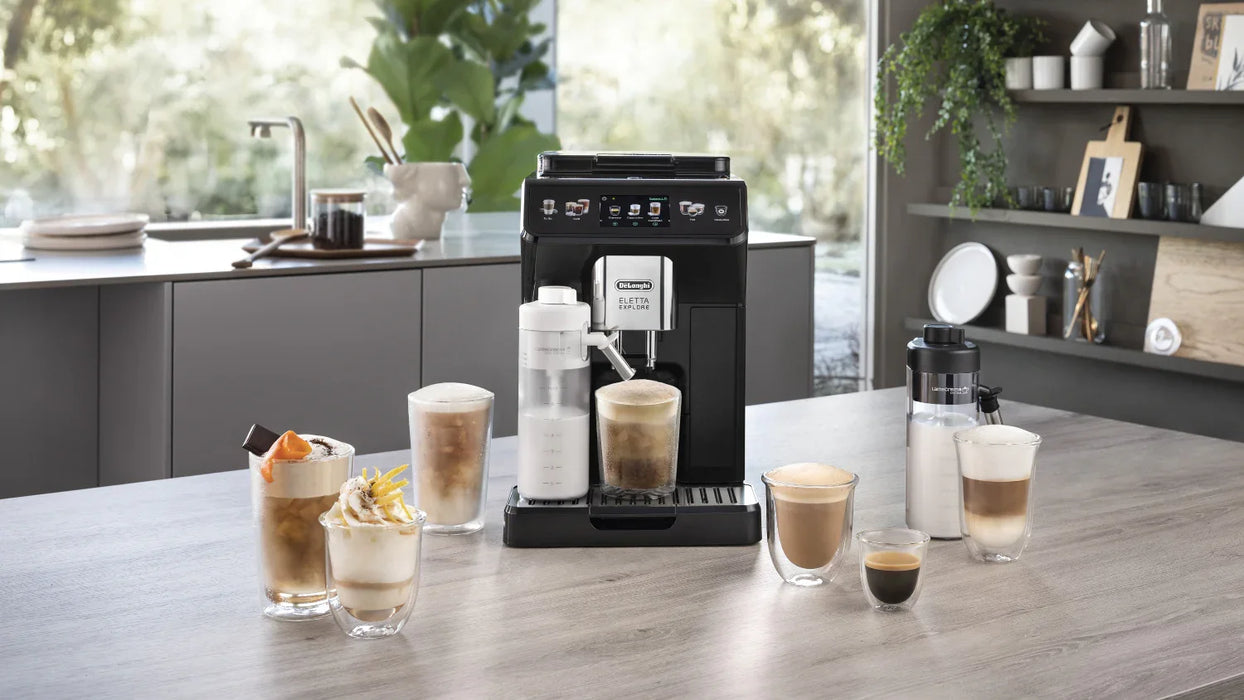 DeLonghi De'Longhi Eletta Explore Fully Atuomatic Coffee Machine Grey - LX2001 - Homewares, Outdoor, Phone Accessories, Cases, Speakers, Headphones + More -