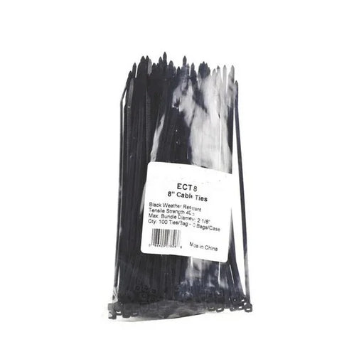 cable tie 206mm long x 3.6mm black wide (100 pk) dlg mms - LX2001 - Homewares, Outdoor, Phone Accessories, Cases, Speakers, Headphones + More -