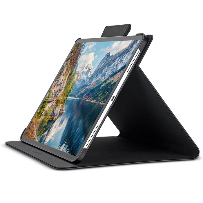 Bonelk Smart Fabric Folio for 12.9‑inch iPad Pro 4th Gen (Black/Blue)