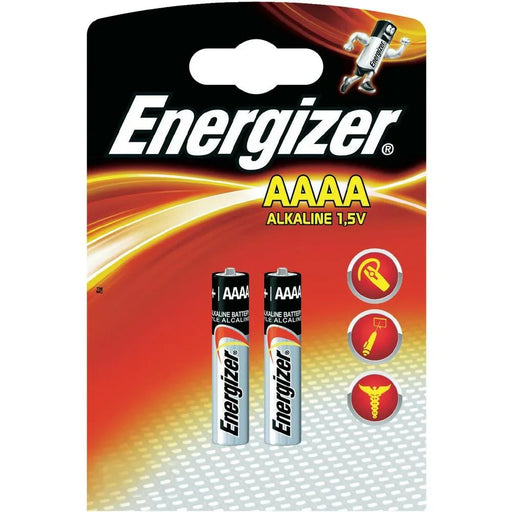 ENERGIZER ALKALINE AAAA Batteries E96BP-2 - LX2001 - Homewares, Outdoor, Phone Accessories, Cases, Speakers, Headphones + More -