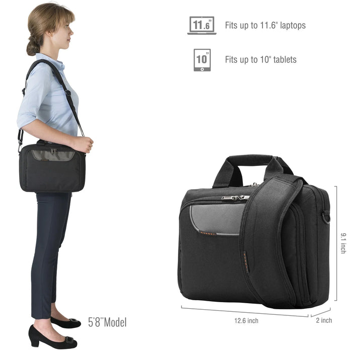 EVERKI 11.6" Advance Briefcase - Black EKB407NCH11 - LX2001 - Homewares, Outdoor, Phone Accessories, Cases, Speakers, Headphones + More -